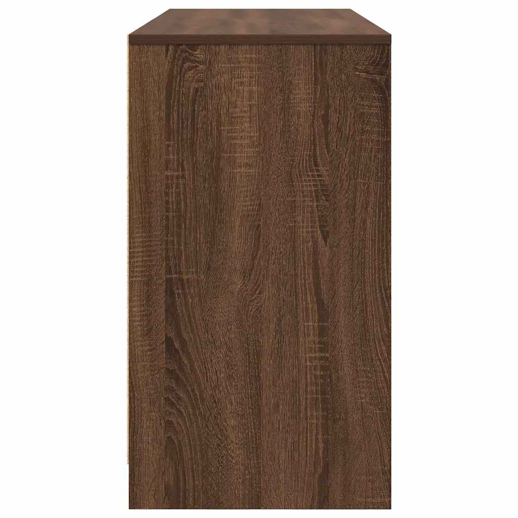 vidaXL Birou Stejar maro 120x42x76 cm Lemn prelucrat