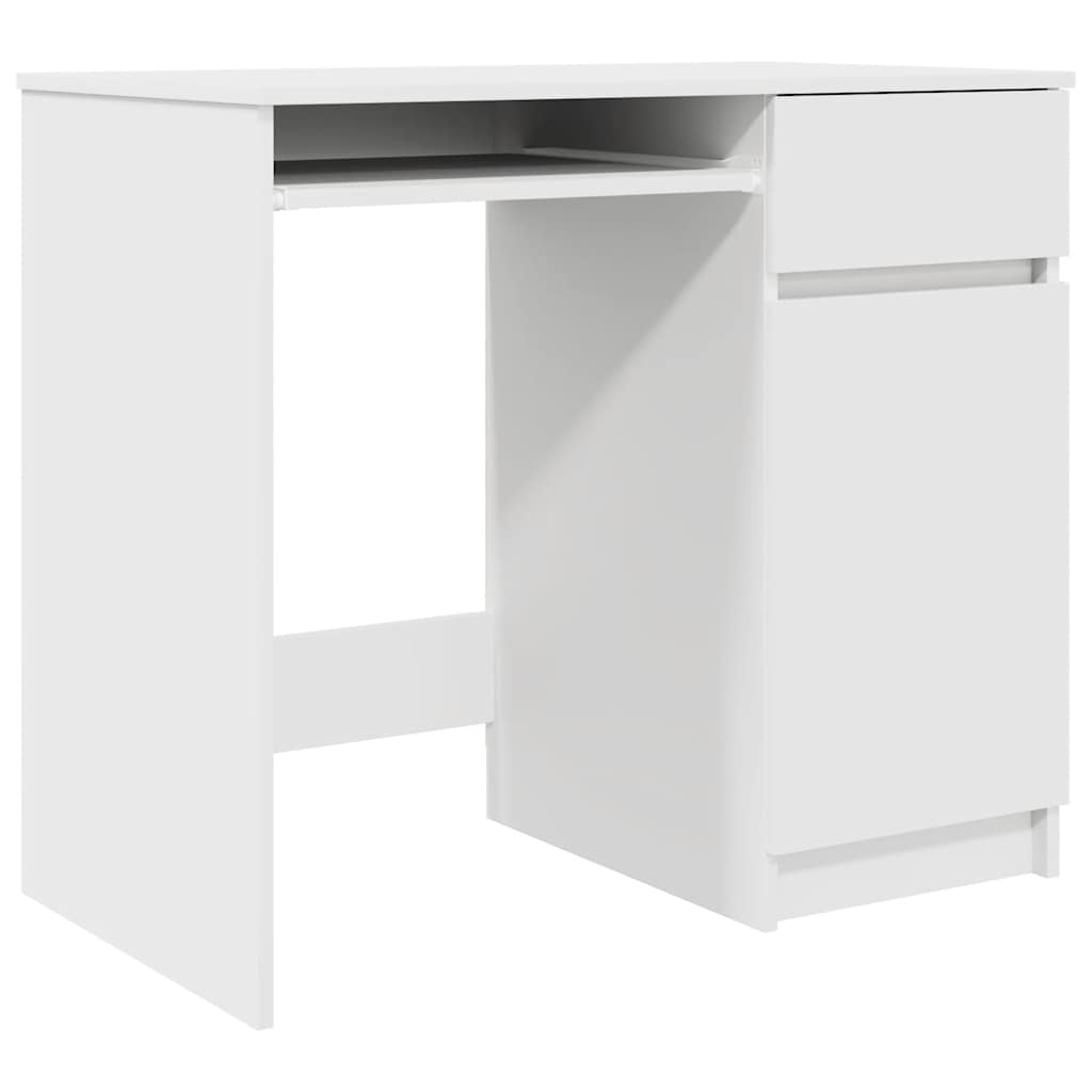 vidaXL Birou alb 86x49x76 cm lemn prelucrat vidaXL Birou alb 86x49x76 cm lemn prelucrat