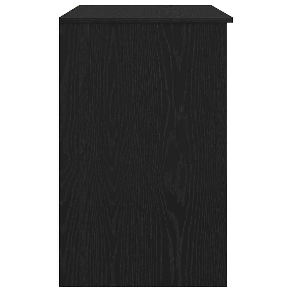 vidaXL Birou Stejar negru 86x49x76 cm Lemn prelucrat