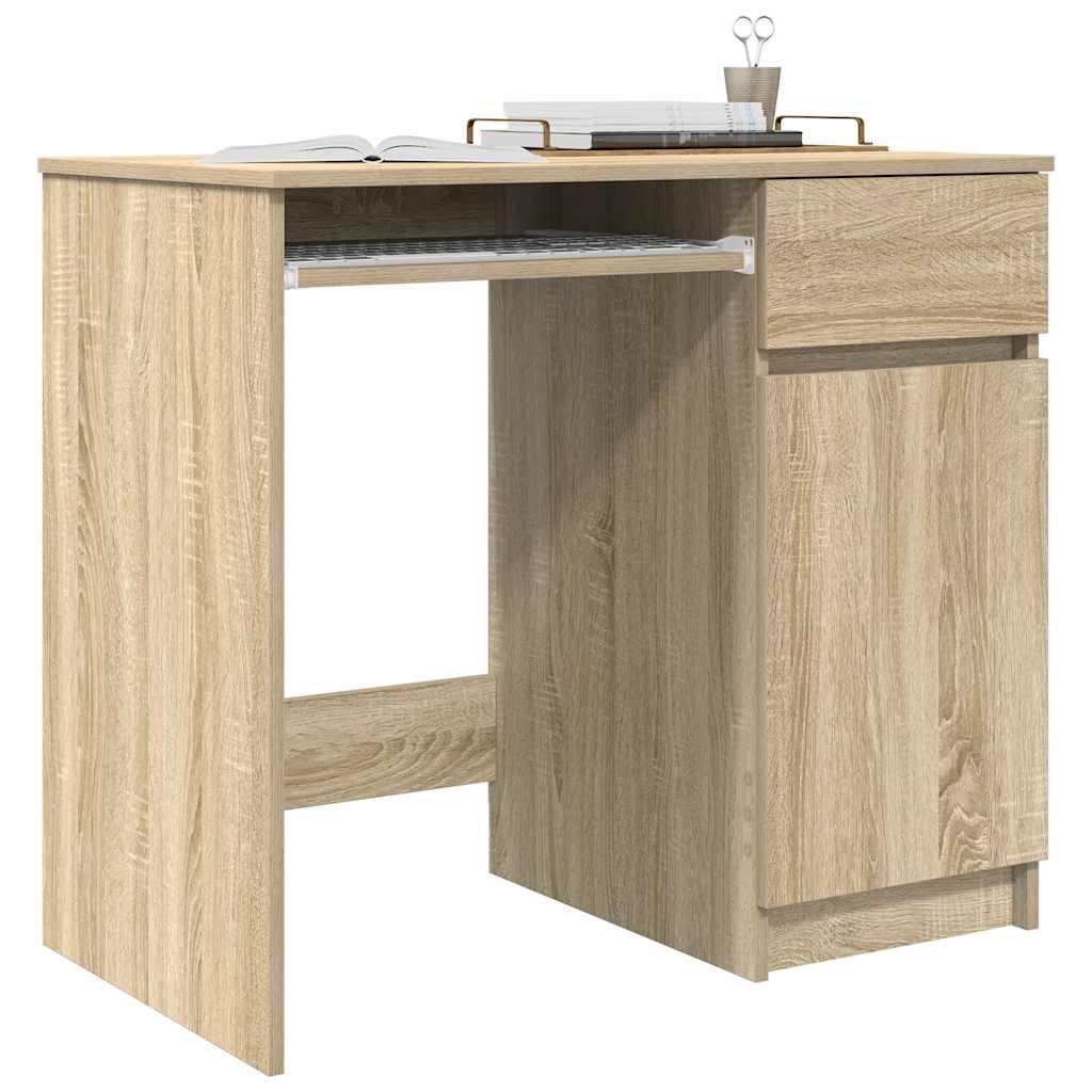 vidaXL Birou Stejar Sonoma 86x49x76 cm Lemn prelucrat