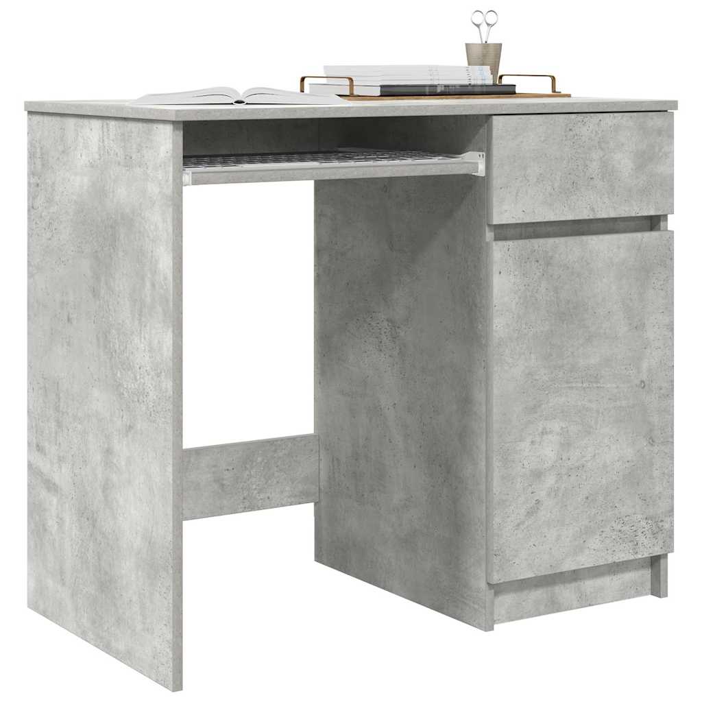 vidaXL Birou Beton Gri 86x49x76 cm Lemn prelucrat vidaXL Birou Beton Gri 86x49x76 cm Lemn prelucrat