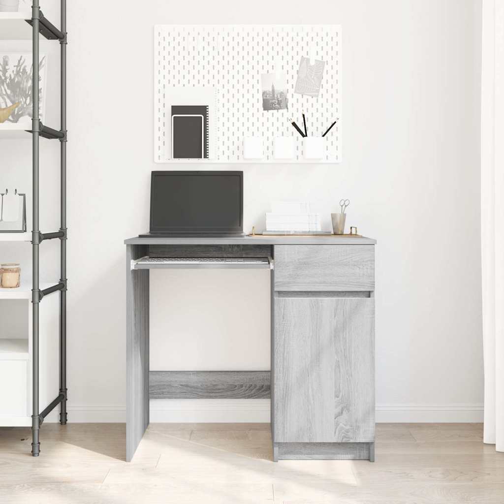 vidaXL Birou Gri Sonoma 86x49x76 cm lemn prelucrat vidaXL Birou Gri Sonoma 86x49x76 cm lemn prelucrat