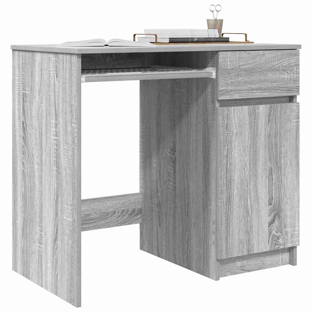 vidaXL Birou Gri Sonoma 86x49x76 cm lemn prelucrat vidaXL Birou Gri Sonoma 86x49x76 cm lemn prelucrat