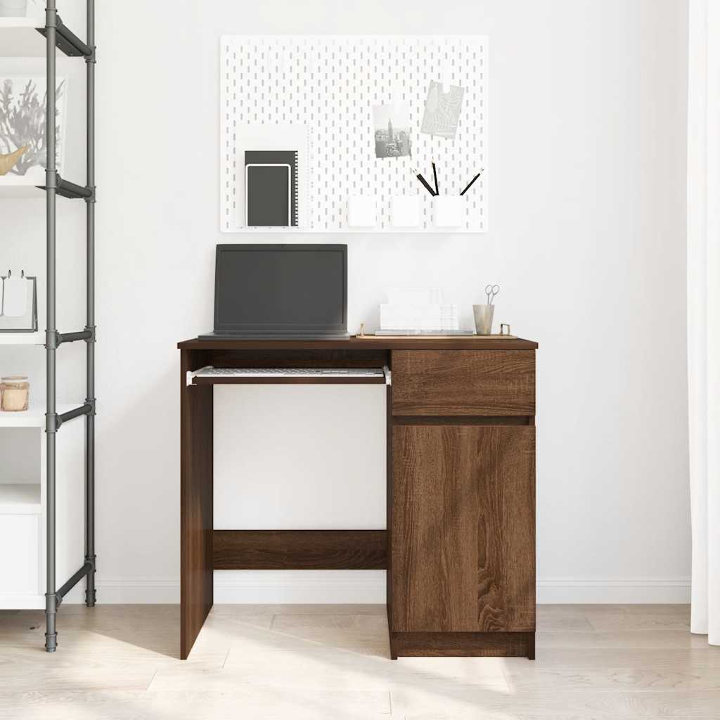 vidaXL Birou Stejar maro 86x49x76 cm Lemn prelucrat