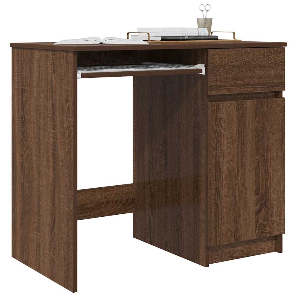 vidaXL Birou Stejar maro 86x49x76 cm Lemn prelucrat