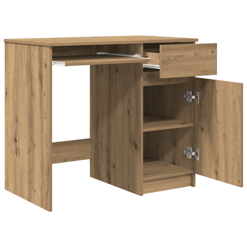 vidaXL Birou Artisan Stejar 86x49x76 cm Lemn prelucrat vidaXL Birou Artisan Stejar 86x49x76 cm Lemn prelucrat