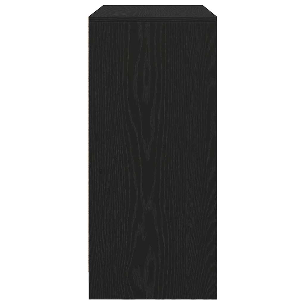 vidaXL Bufetă cu sertare și uși Stejar negru 70,5x34x74,5 cm