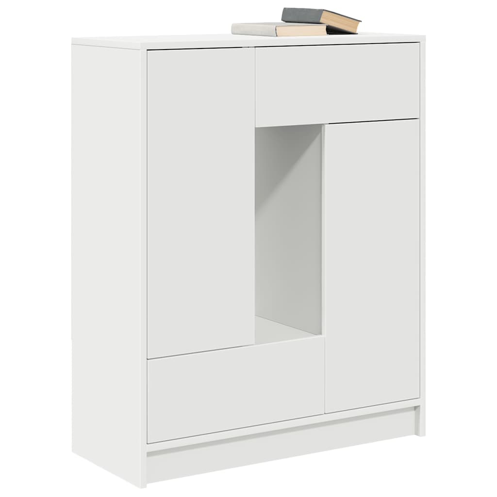 vidaXL Bufetă cu sertare și uși alb 73x31x90 cm