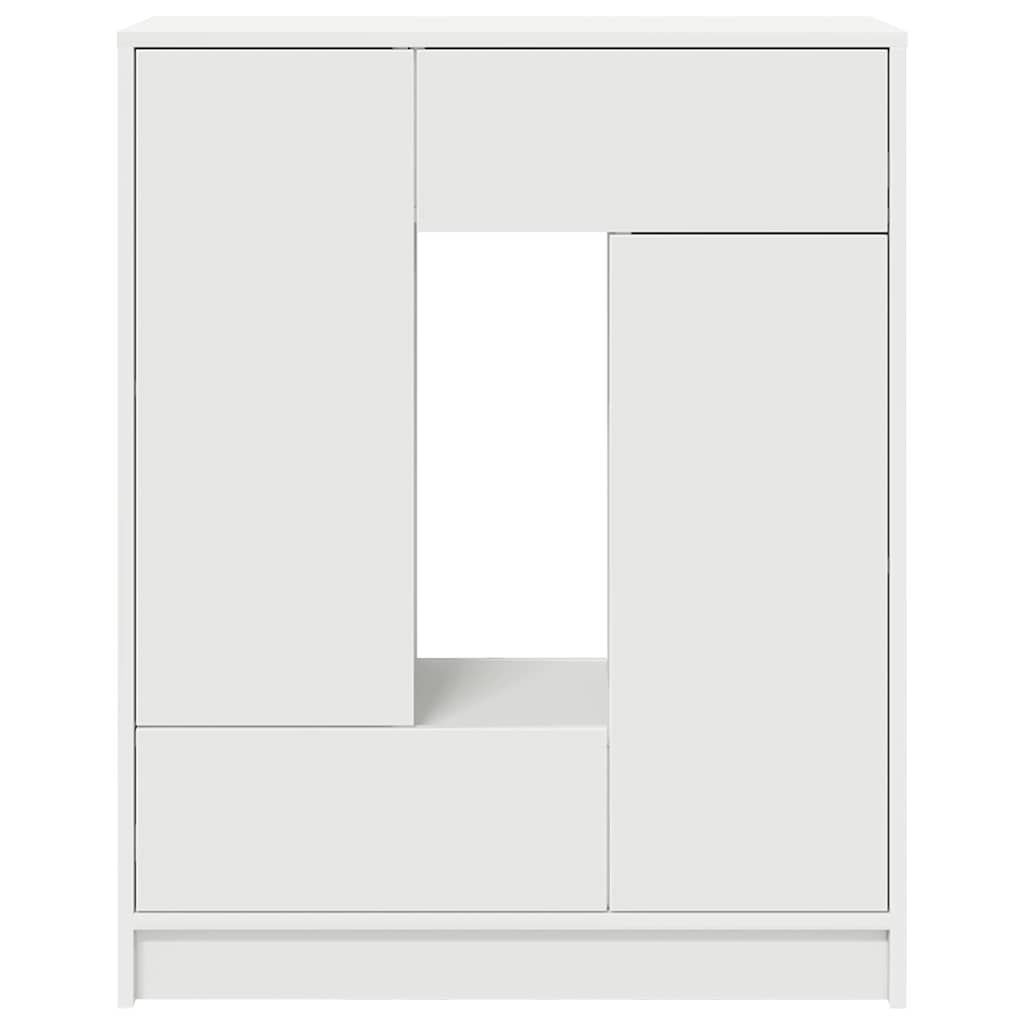 vidaXL Bufetă cu sertare și uși alb 73x31x90 cm