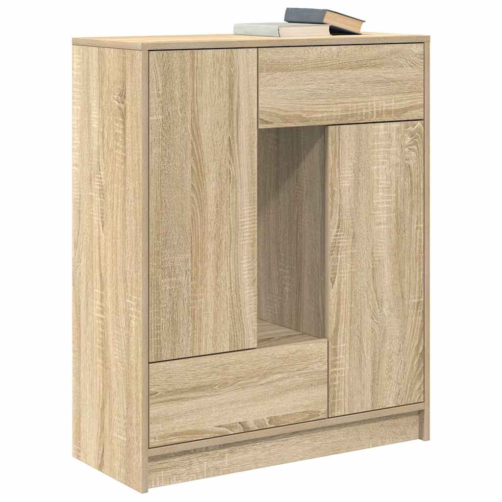 vidaXL Bufetă cu sertare și uși Stejar Sonoma 73x31x90 cm