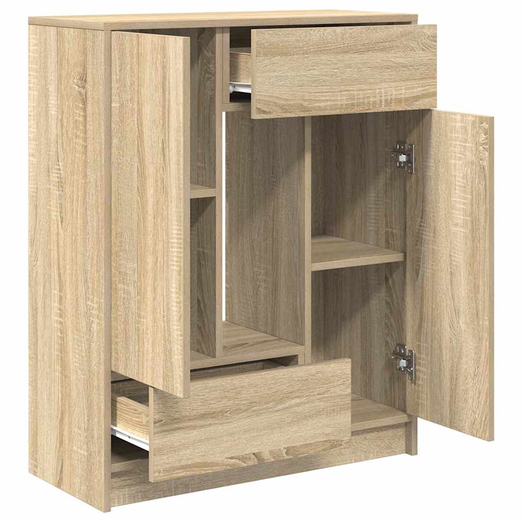 vidaXL Bufetă cu sertare și uși Stejar Sonoma 73x31x90 cm