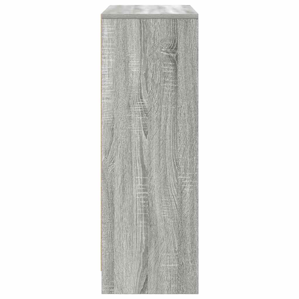 vidaXL Bufetă cu sertare și uși Gri Sonoma 73x31x90 cm