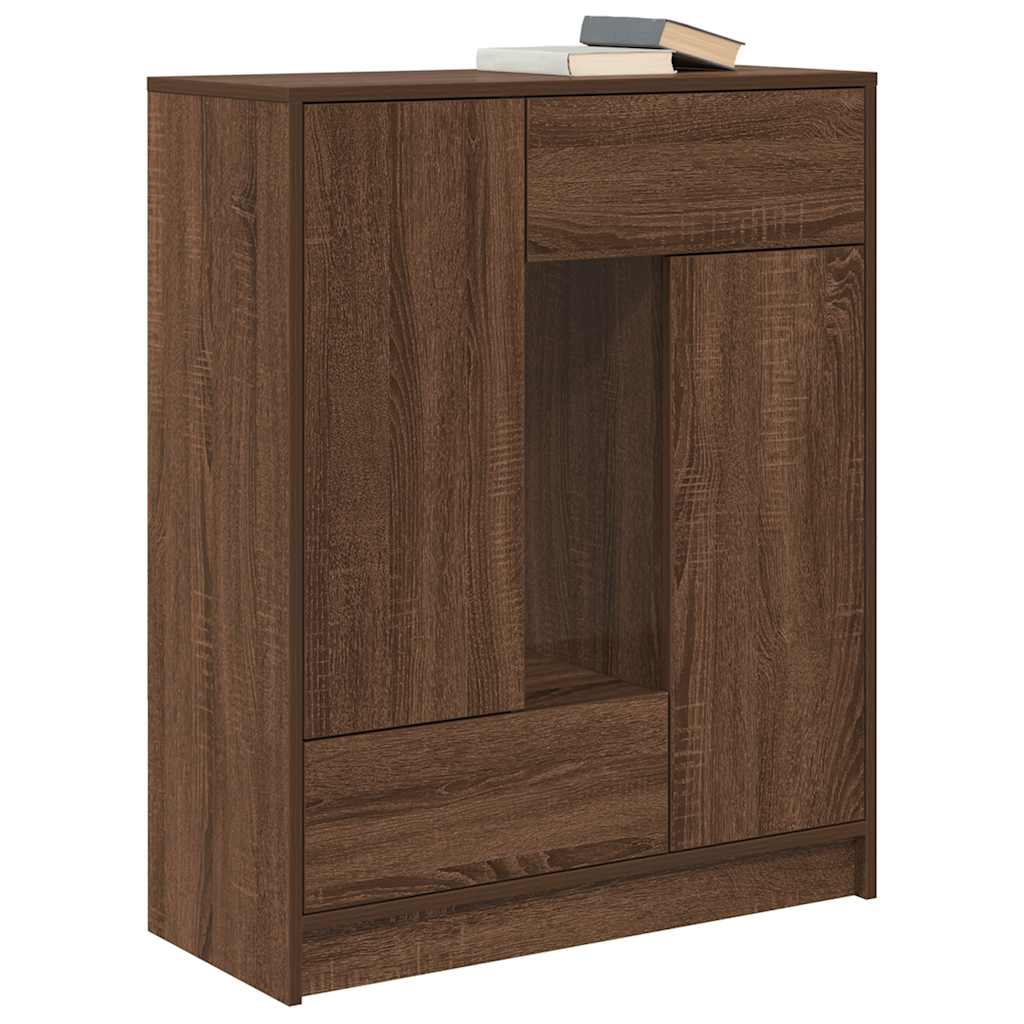 vidaXL Bufetă cu sertare și uși Stejar maro 73x31x90 cm
