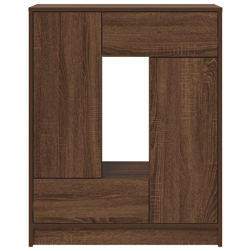 vidaXL Bufetă cu sertare și uși Stejar maro 73x31x90 cm