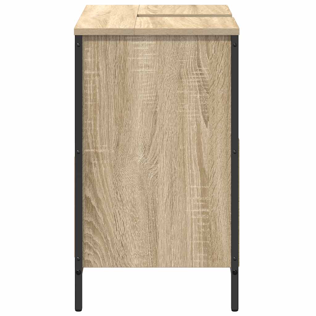 vidaXL Dulap pentru baie cu sertare Stejar Sonoma 60x34,5x60 cm vidaXL Dulap pentru baie cu sertare Stejar Sonoma 60x34,5x60 cm