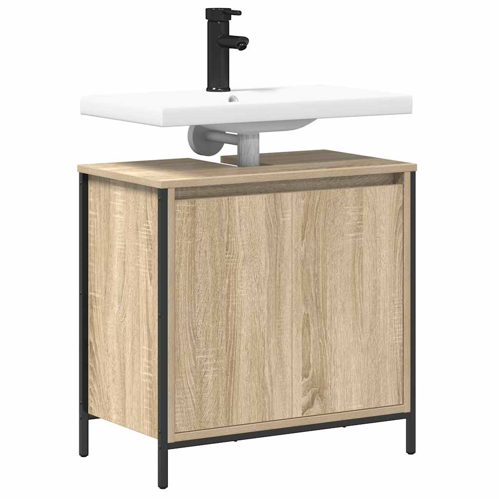 vidaXL Dulap pentru lavoar baie Stejar Sonoma 60x34,5x60 cm vidaXL Dulap pentru lavoar baie Stejar Sonoma 60x34,5x60 cm
