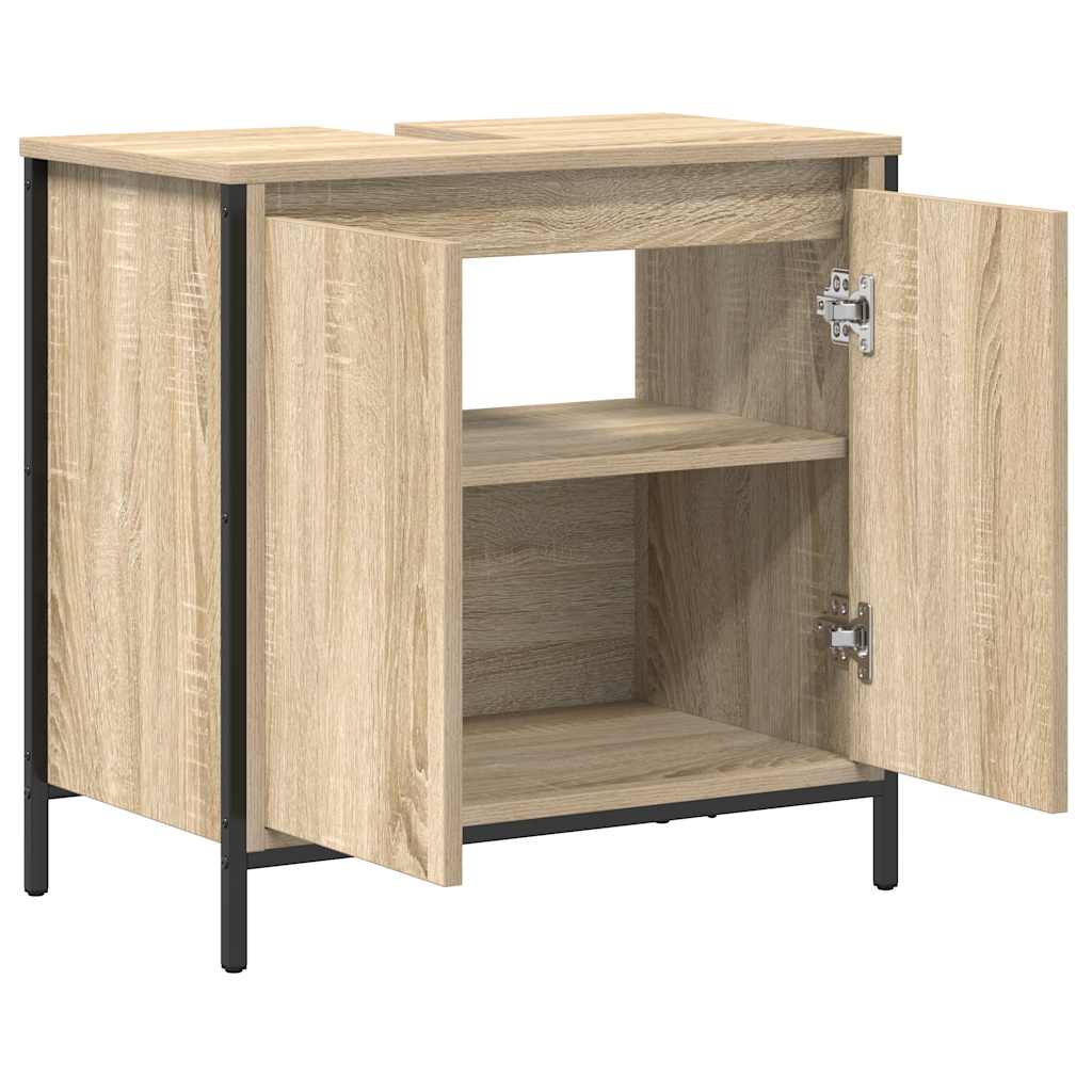 vidaXL Dulap pentru lavoar baie Stejar Sonoma 60x34,5x60 cm vidaXL Dulap pentru lavoar baie Stejar Sonoma 60x34,5x60 cm