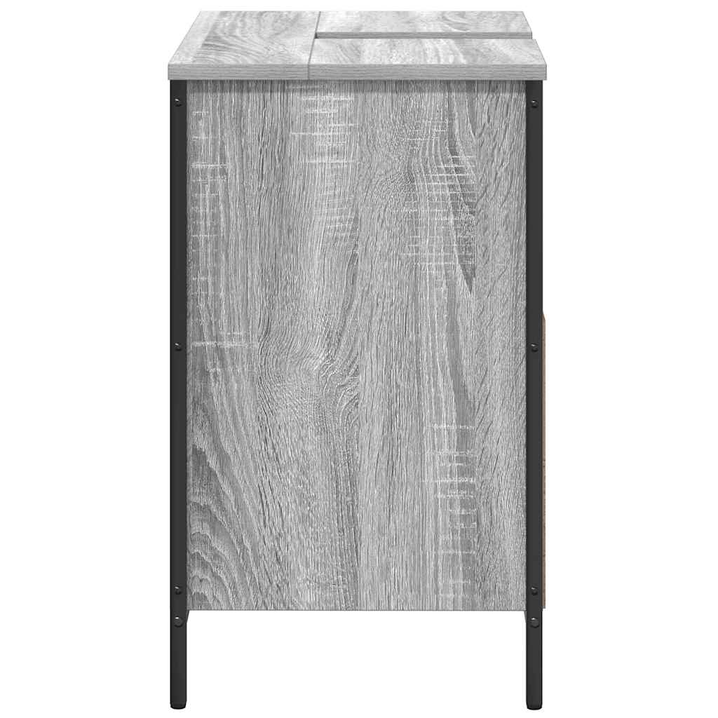vidaXL Dulap pentru lavoar baie gri Sonoma 60x34,5x60 cm vidaXL Dulap pentru lavoar baie gri Sonoma 60x34,5x60 cm