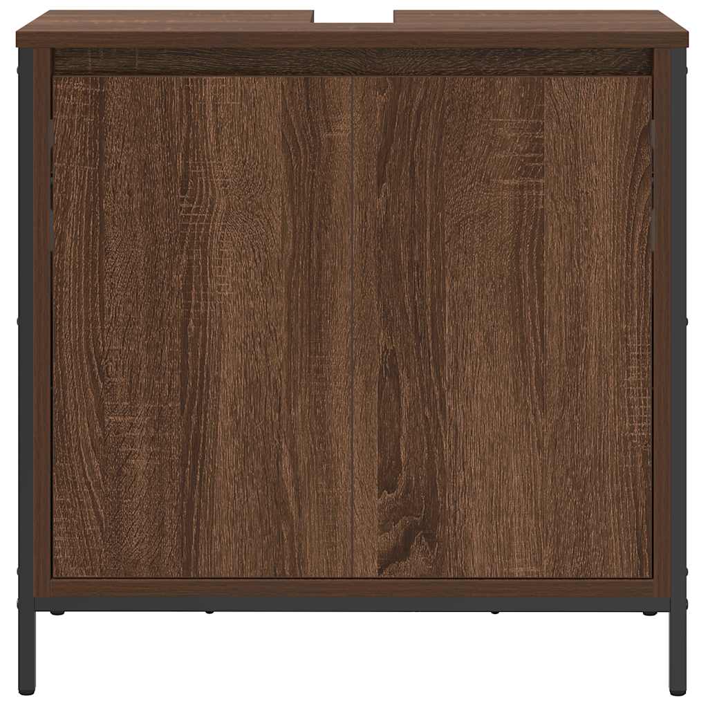 vidaXL Dulap pentru lavoar baie Stejar maro 60x34,5x60 cm vidaXL Dulap pentru lavoar baie Stejar maro 60x34,5x60 cm