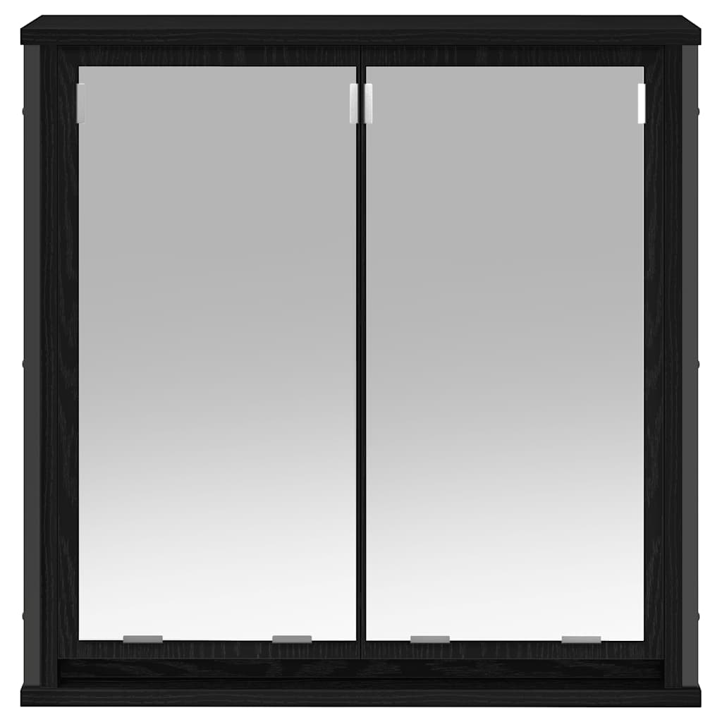 vidaXL Dulap de baie cu oglindă stejar negru 60x21x60 cm vidaXL Dulap de baie cu oglindă stejar negru 60x21x60 cm