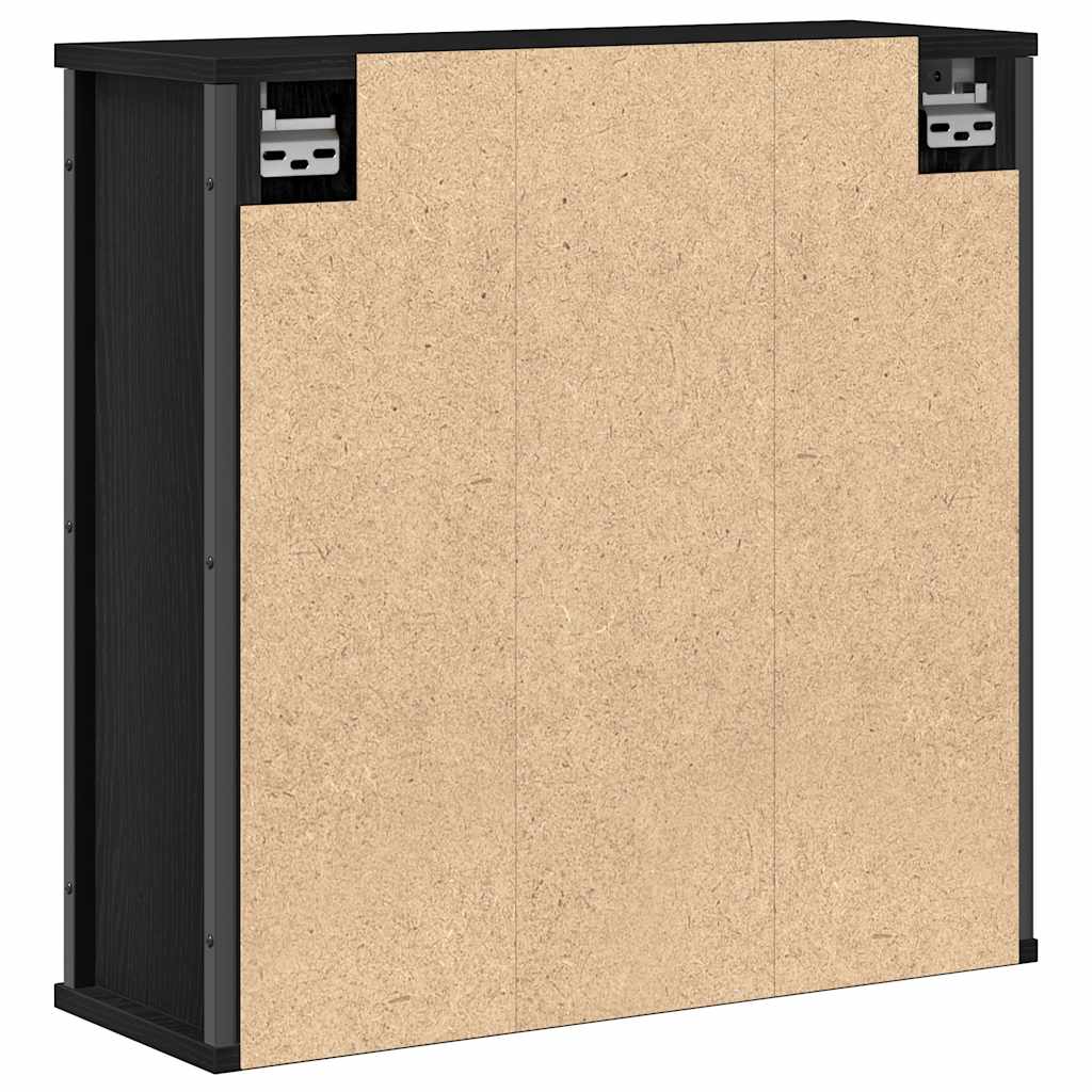 vidaXL Dulap de baie cu oglindă stejar negru 60x21x60 cm vidaXL Dulap de baie cu oglindă stejar negru 60x21x60 cm