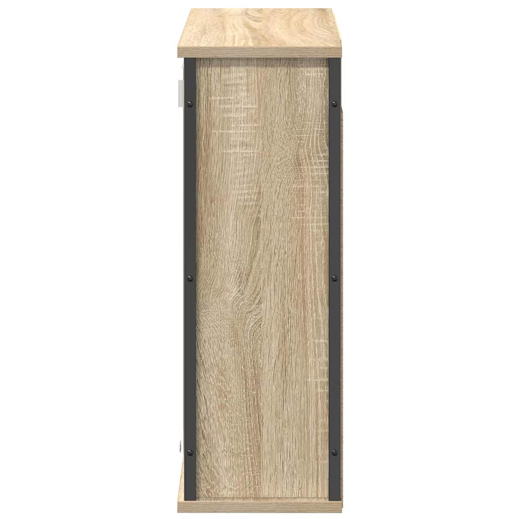 vidaXL Dulap de baie cu oglindă Stejar Sonoma 60x21x60 cm vidaXL Dulap de baie cu oglindă Stejar Sonoma 60x21x60 cm