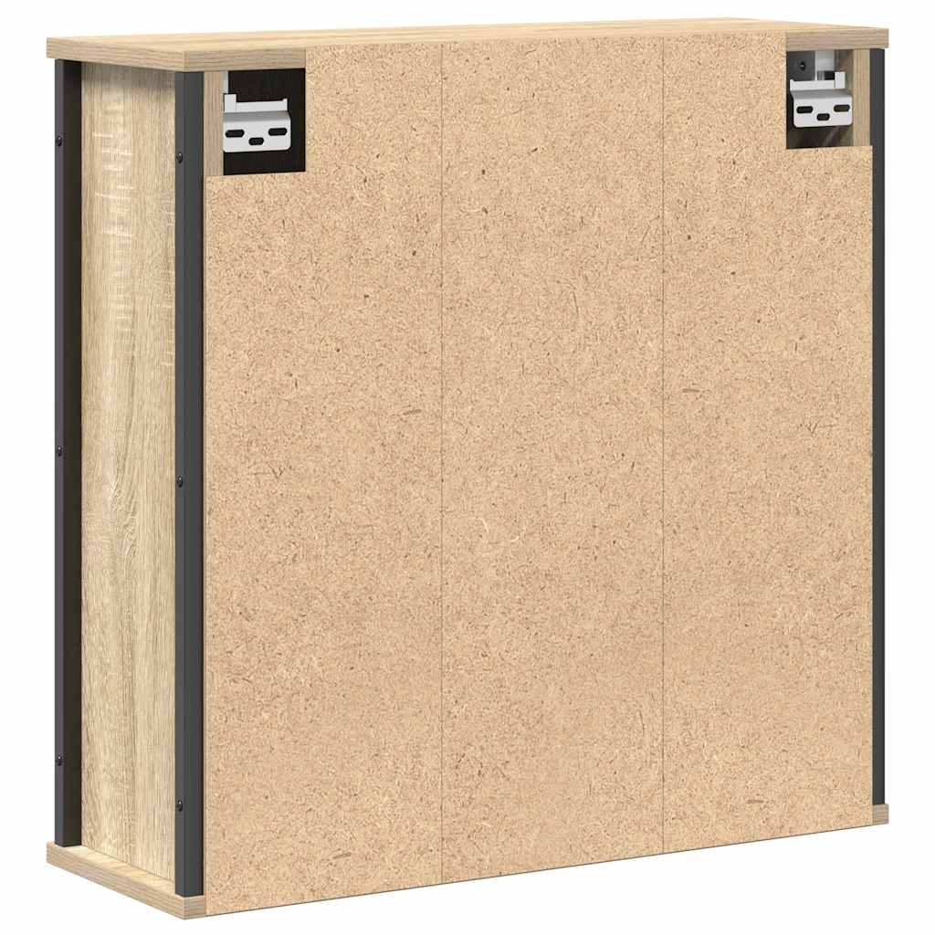 vidaXL Dulap de baie cu oglindă Stejar Sonoma 60x21x60 cm vidaXL Dulap de baie cu oglindă Stejar Sonoma 60x21x60 cm