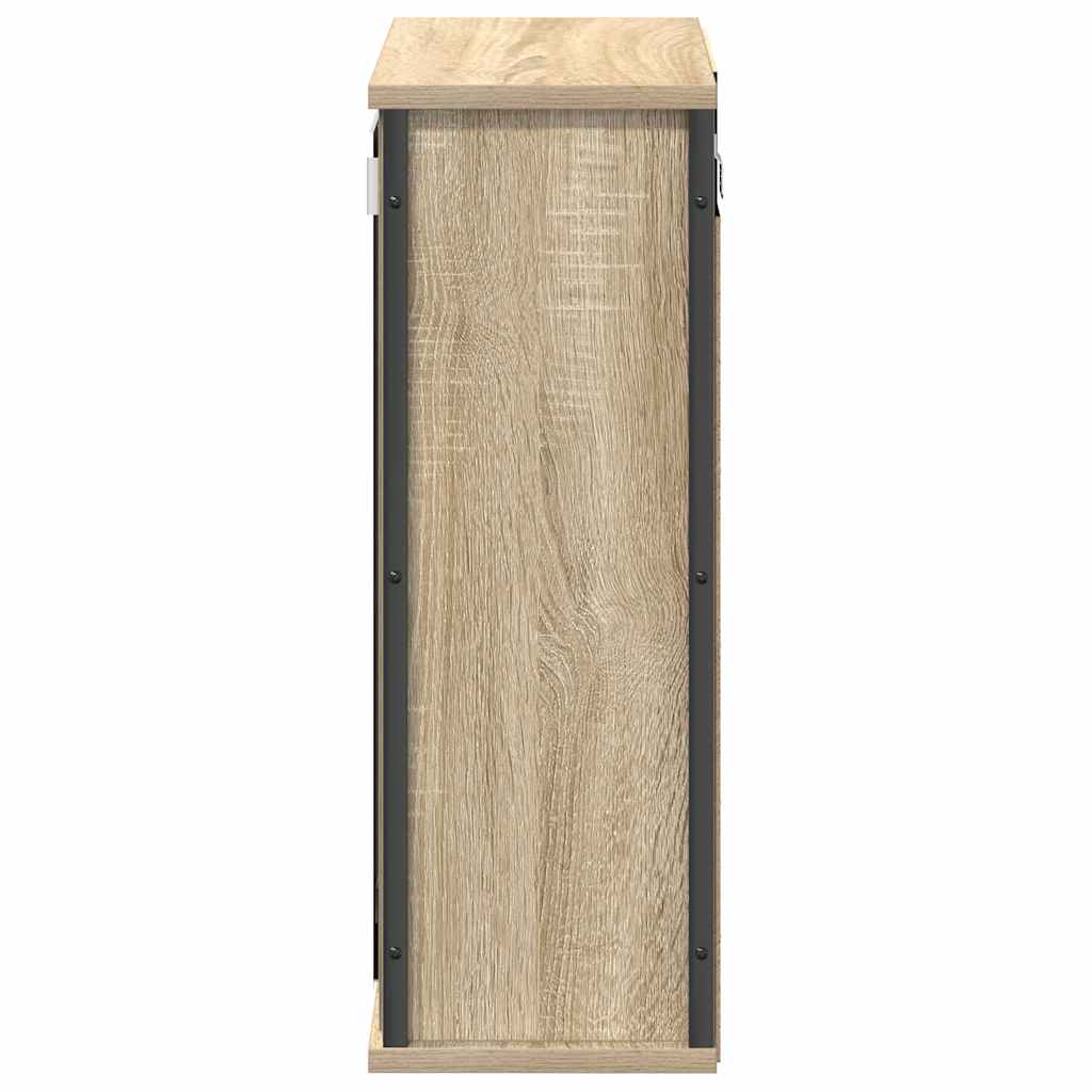 vidaXL Dulap de baie cu oglindă Stejar Sonoma 50x21x60 cm vidaXL Dulap de baie cu oglindă Stejar Sonoma 50x21x60 cm