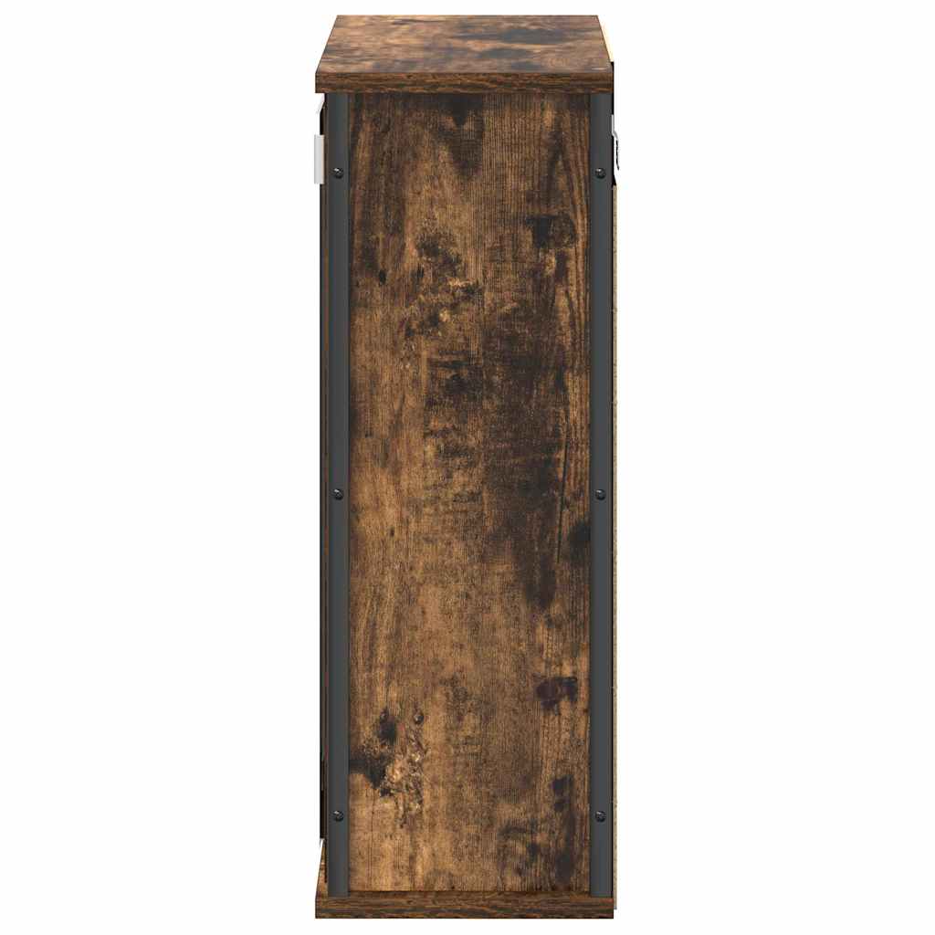 vidaXL Dulap de baie cu oglindă stejar afumat 50x21x60 cm
