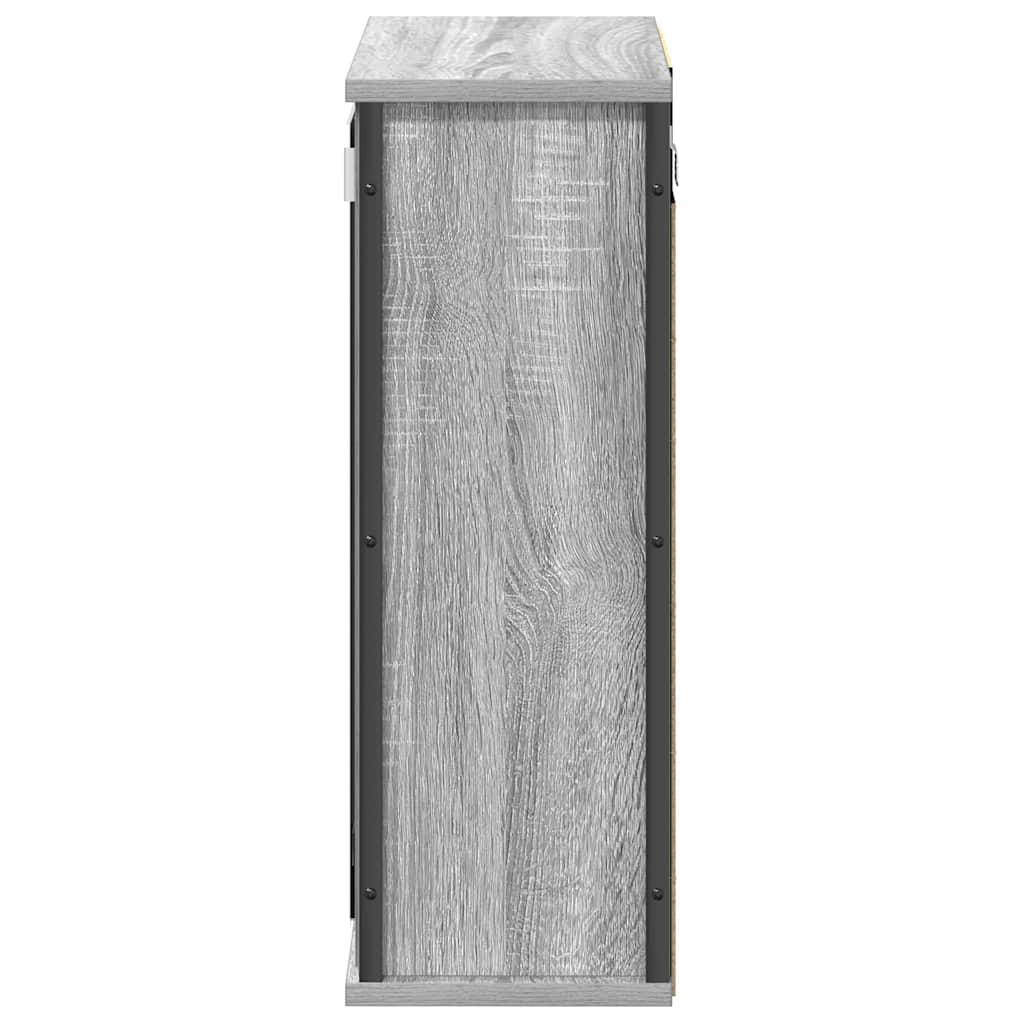 vidaXL Dulap de baie cu oglindă gri Sonoma 50x21x60 cm vidaXL Dulap de baie cu oglindă gri Sonoma 50x21x60 cm
