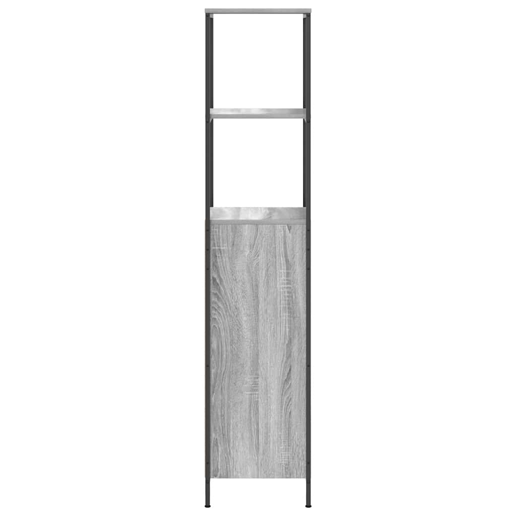 vidaXL Dulap de baie cu rafturi Gri Sonoma 36x35x165 cm