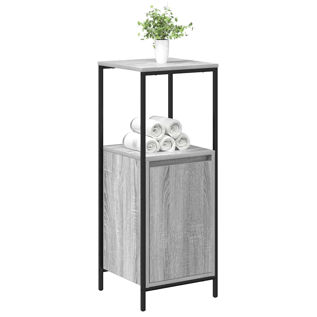 vidaXL Dulap de baie cu rafturi Gri Sonoma 36x35x95 cm