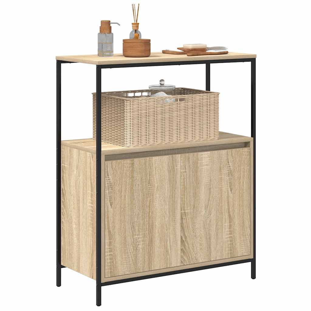 vidaXL Dulap de baie cu rafturi Stejar Sonoma 76,5x35x95 cm