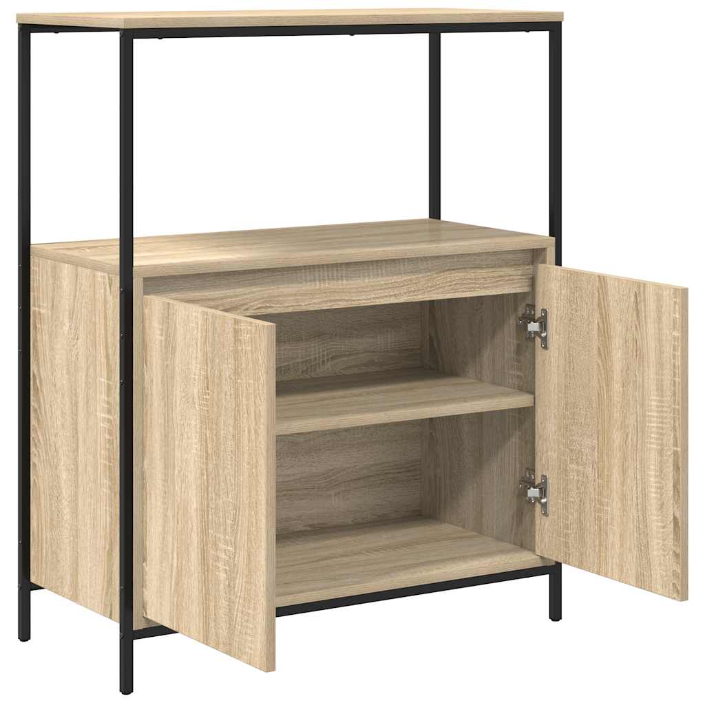 vidaXL Dulap de baie cu rafturi Stejar Sonoma 76,5x35x95 cm