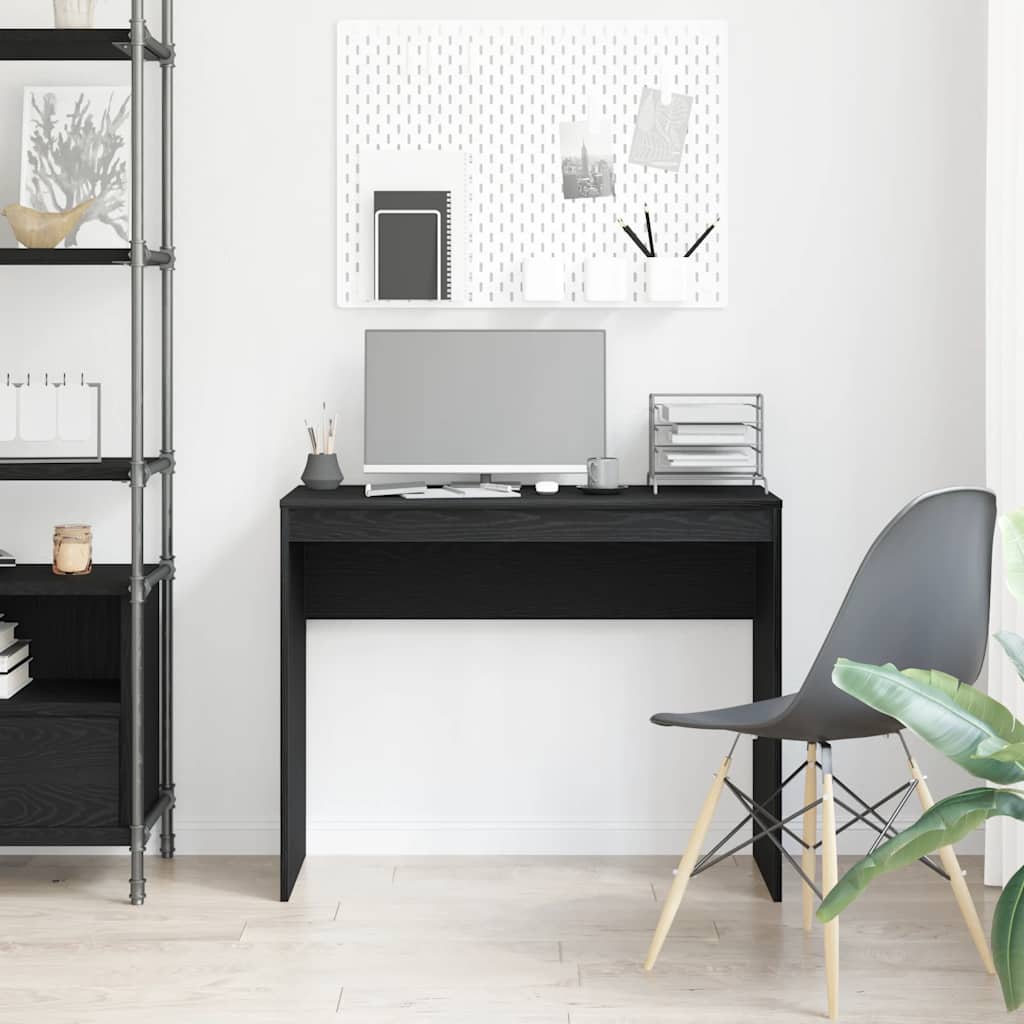vidaXL Birou stejar negru 90x40x72 cm lemn stratificat