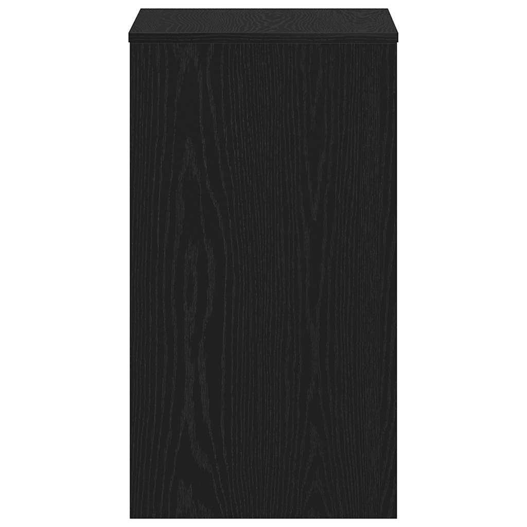 vidaXL Birou stejar negru 90x40x72 cm lemn stratificat