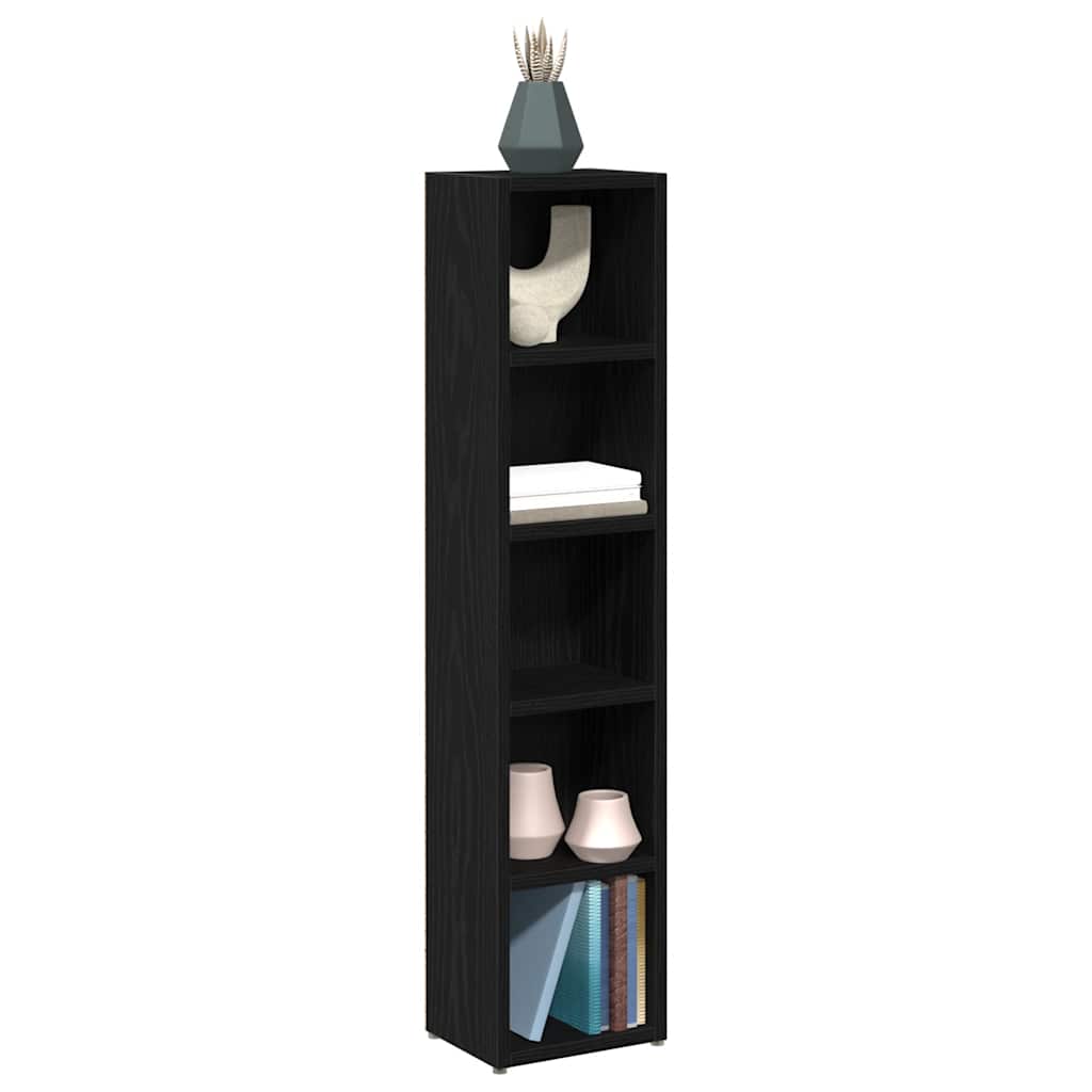 vidaXL Dulapuri CD-uri 2 buc Stejar negru 21x16x93,5 cm Lemn prelucrat vidaXL Dulapuri CD-uri 2 buc Stejar negru 21x16x93,5 cm Lemn prelucrat