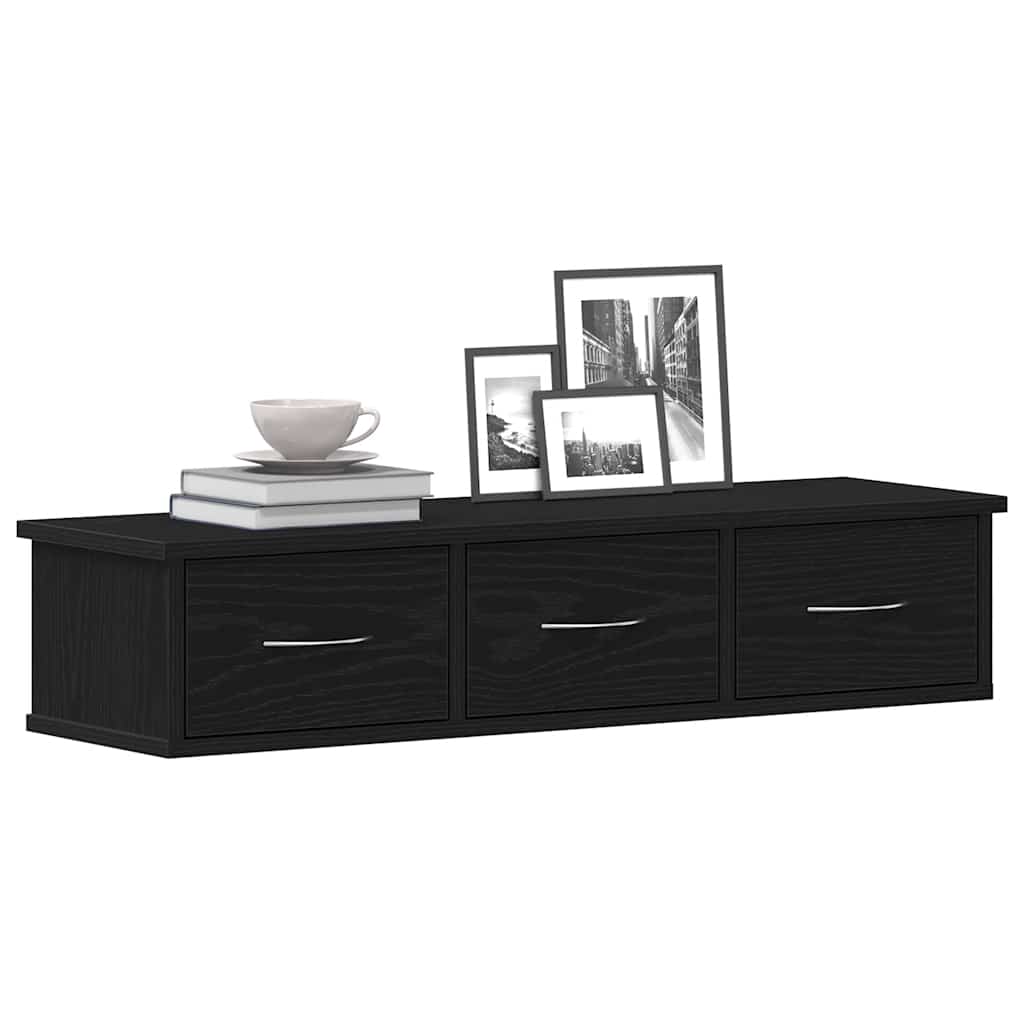vidaXL Dulap de perete Stejar negru 88x26x18,5 cm Lemn prelucrat vidaXL Dulap de perete Stejar negru 88x26x18,5 cm Lemn prelucrat