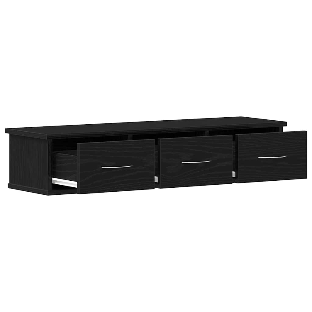 vidaXL Dulap de perete Stejar negru 88x26x18,5 cm Lemn prelucrat vidaXL Dulap de perete Stejar negru 88x26x18,5 cm Lemn prelucrat