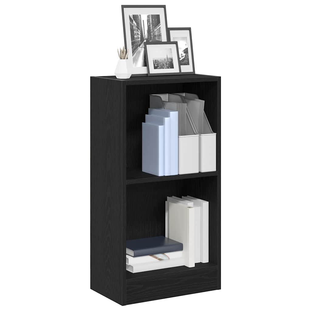 vidaXL Bibliotecă Stejar negru 40x24x76 cm Lemn prelucrat vidaXL Bibliotecă Stejar negru 40x24x76 cm Lemn prelucrat