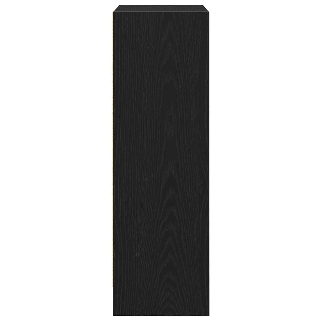 vidaXL Bibliotecă Stejar negru 40x24x76 cm Lemn prelucrat vidaXL Bibliotecă Stejar negru 40x24x76 cm Lemn prelucrat