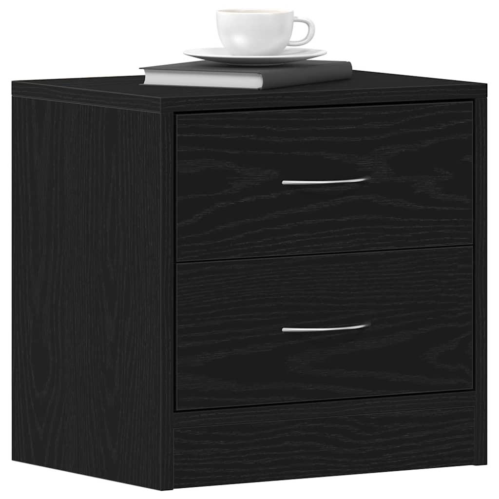 vidaXL Noptiera stejar negru 40x30x40 cm lemn prelucrat