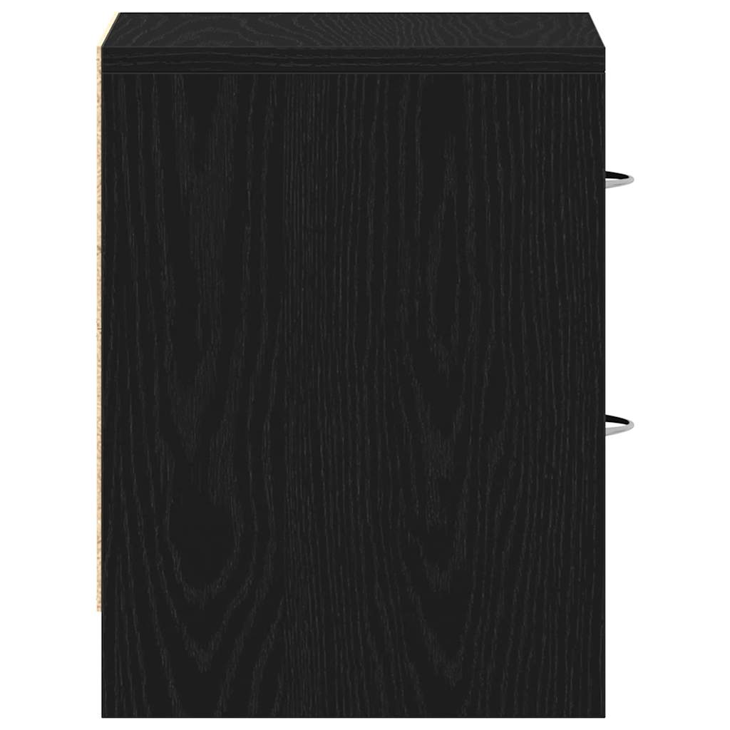 vidaXL Noptiera stejar negru 40x30x40 cm lemn prelucrat