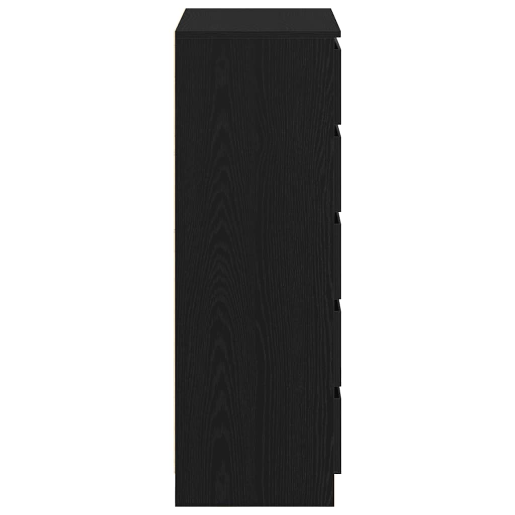vidaXL Dulap cu sertar, stejar negru, 60x36x103 cm, lemn prelucrat