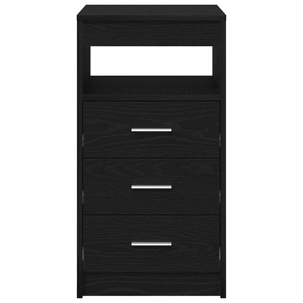 vidaXL Dulap cu sertare, stejar negru, 40x50x76 cm, lemn prelucrat vidaXL Dulap cu sertare, stejar negru, 40x50x76 cm, lemn prelucrat
