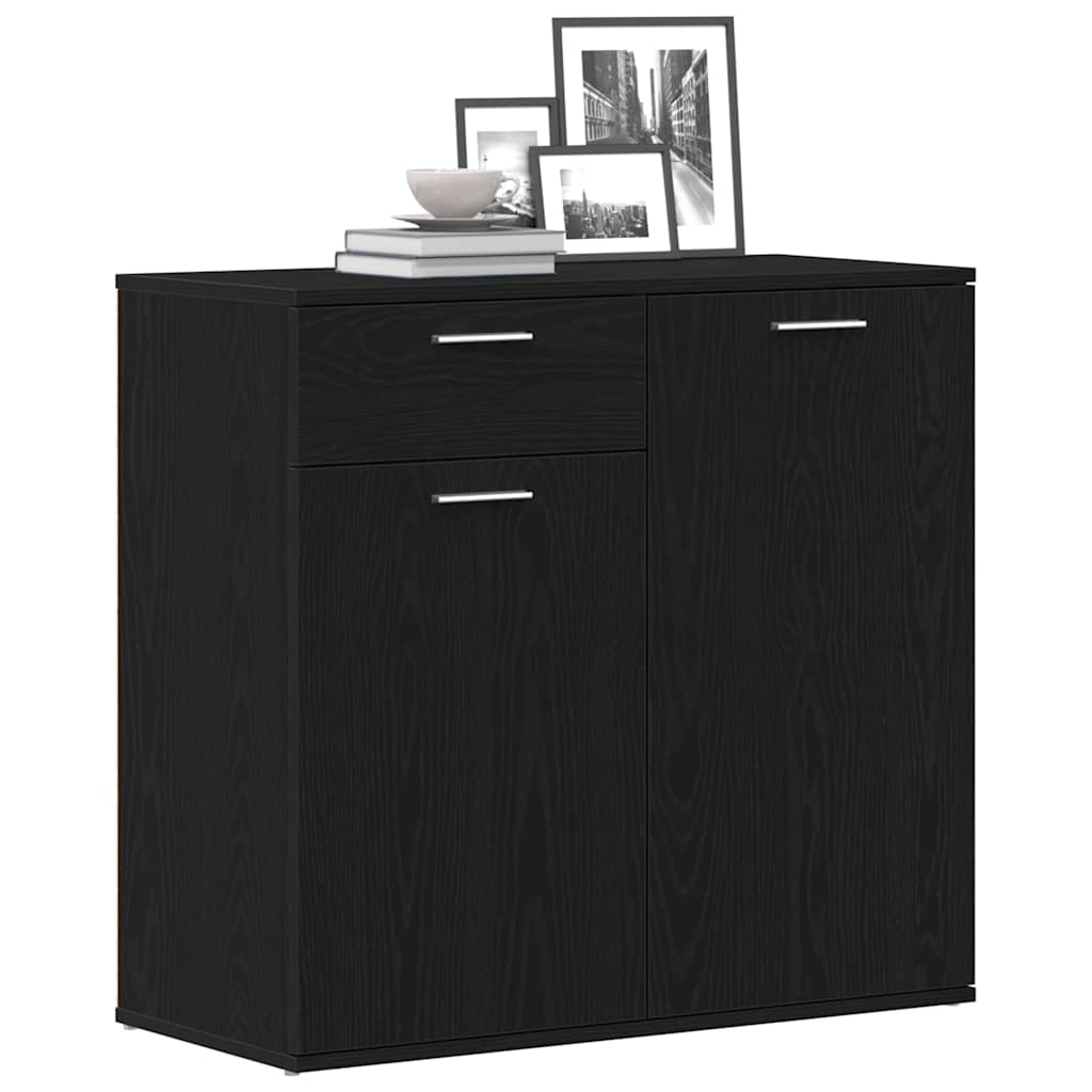 vidaXL Servantă, stejar negru, 80x36 x75 cm, lemn prelucrat vidaXL Servantă, stejar negru, 80x36 x75 cm, lemn prelucrat