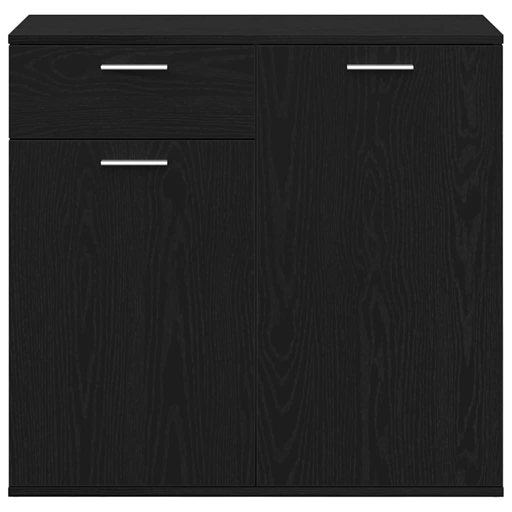 vidaXL Servantă, stejar negru, 80x36 x75 cm, lemn prelucrat vidaXL Servantă, stejar negru, 80x36 x75 cm, lemn prelucrat
