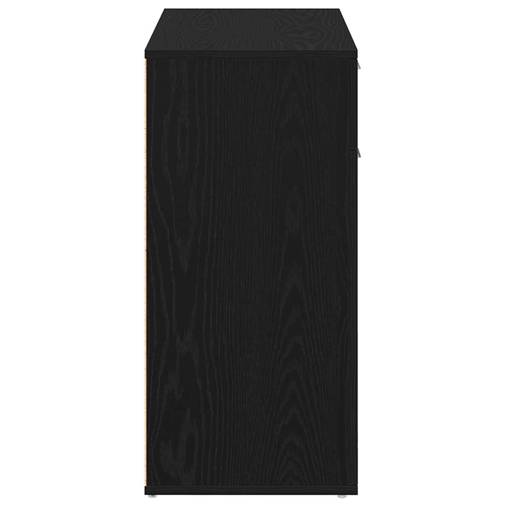 vidaXL Servantă, stejar negru, 80x36 x75 cm, lemn prelucrat vidaXL Servantă, stejar negru, 80x36 x75 cm, lemn prelucrat