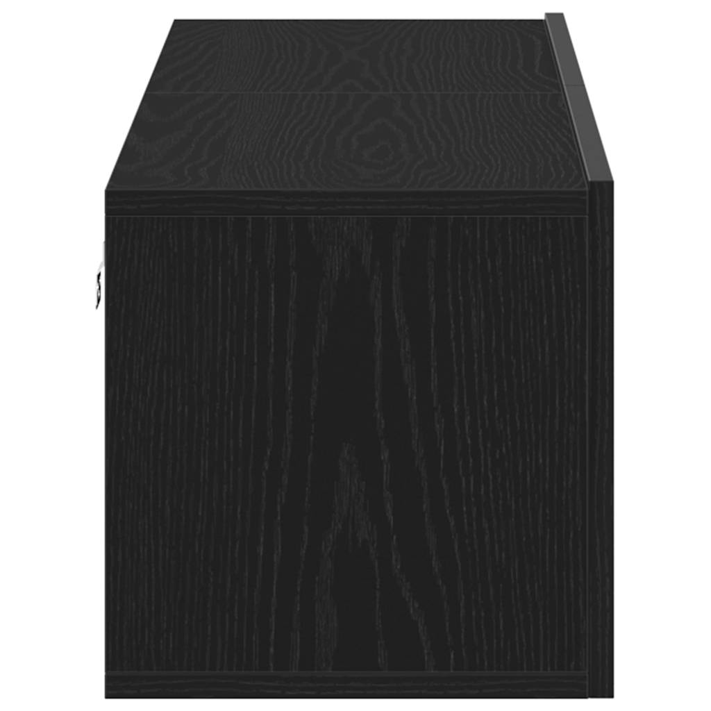 vidaXL Dulap TV Stejar negru 120x30x30,5 cm Lemn prelucrat