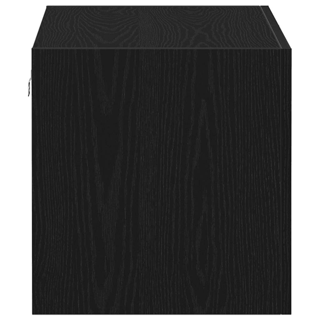 vidaXL Dulap de perete Stejar negru 80x39x40 cm Lemn prelucrat vidaXL Dulap de perete Stejar negru 80x39x40 cm Lemn prelucrat